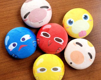 Pikmin & Friends Plush Buttons