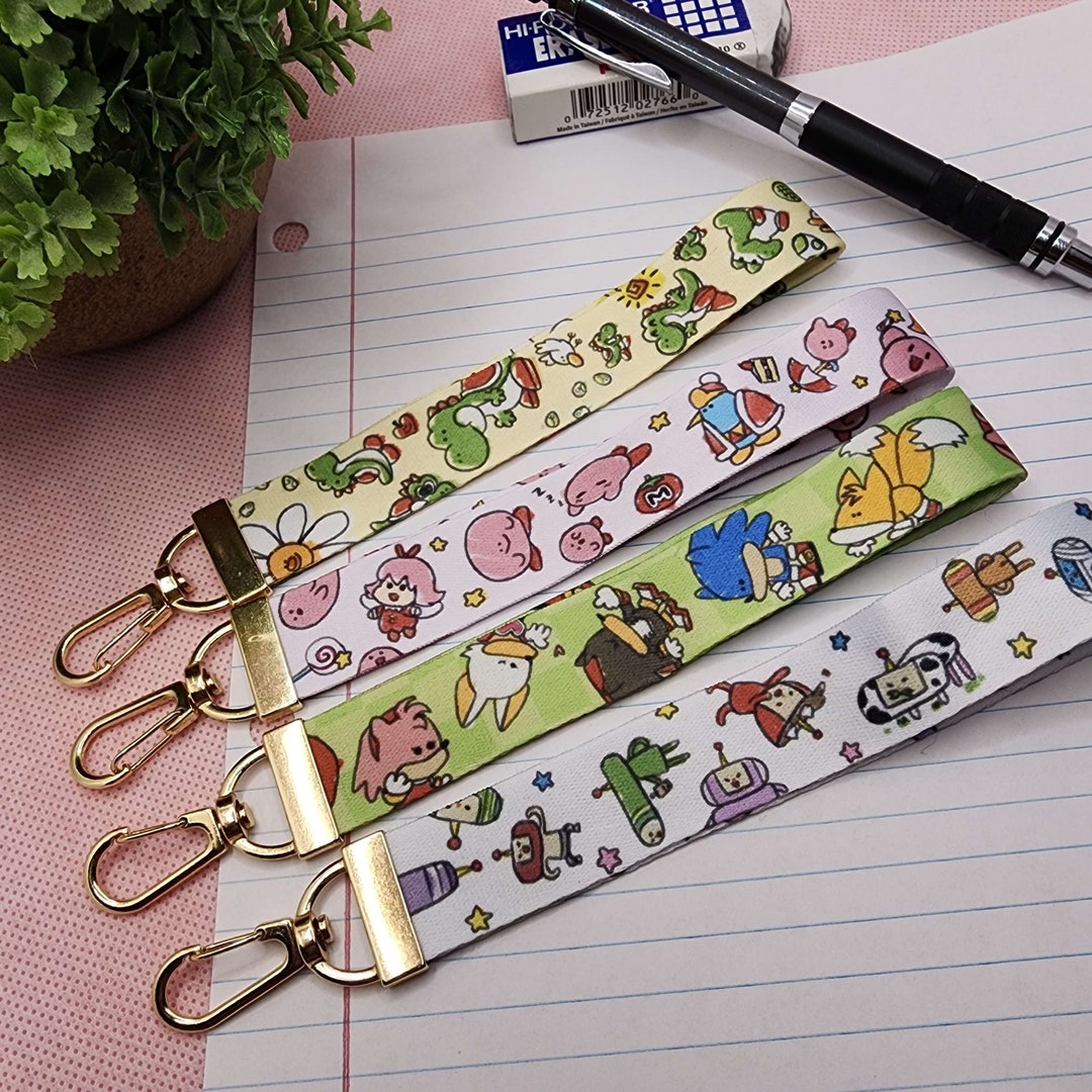 Video Game Doodle 13cm Wrist Lanyards Etsy