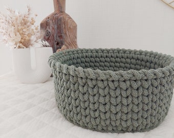 Cesta, cesta de almacenamiento, cesta de crochet