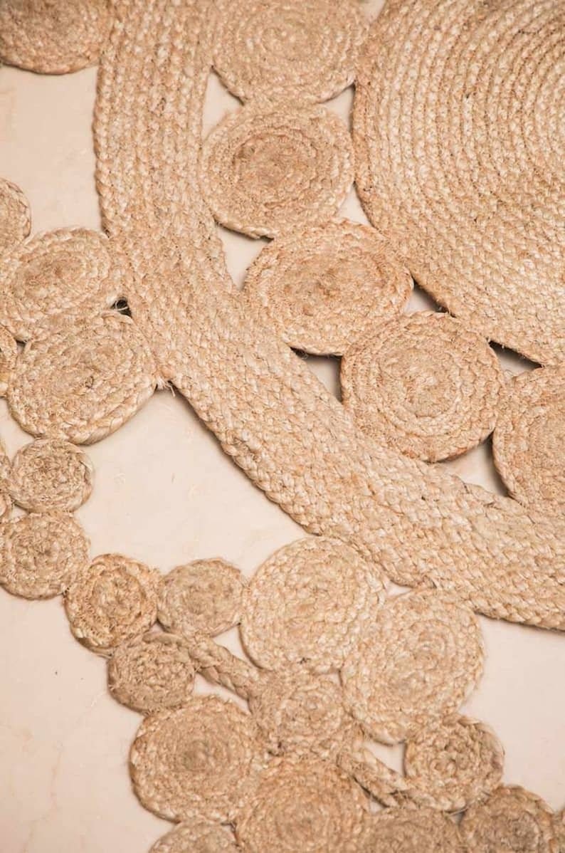 4'x4' ft. jute rug round jute rug large round rug Etsy