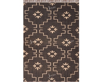 Handwoven Rug Boho Rug Vintage Décor Rug Hallway Kilim Runner Custom Size Rug Bohemian Rug Bedroom Rug Living Room Rug 8x10
