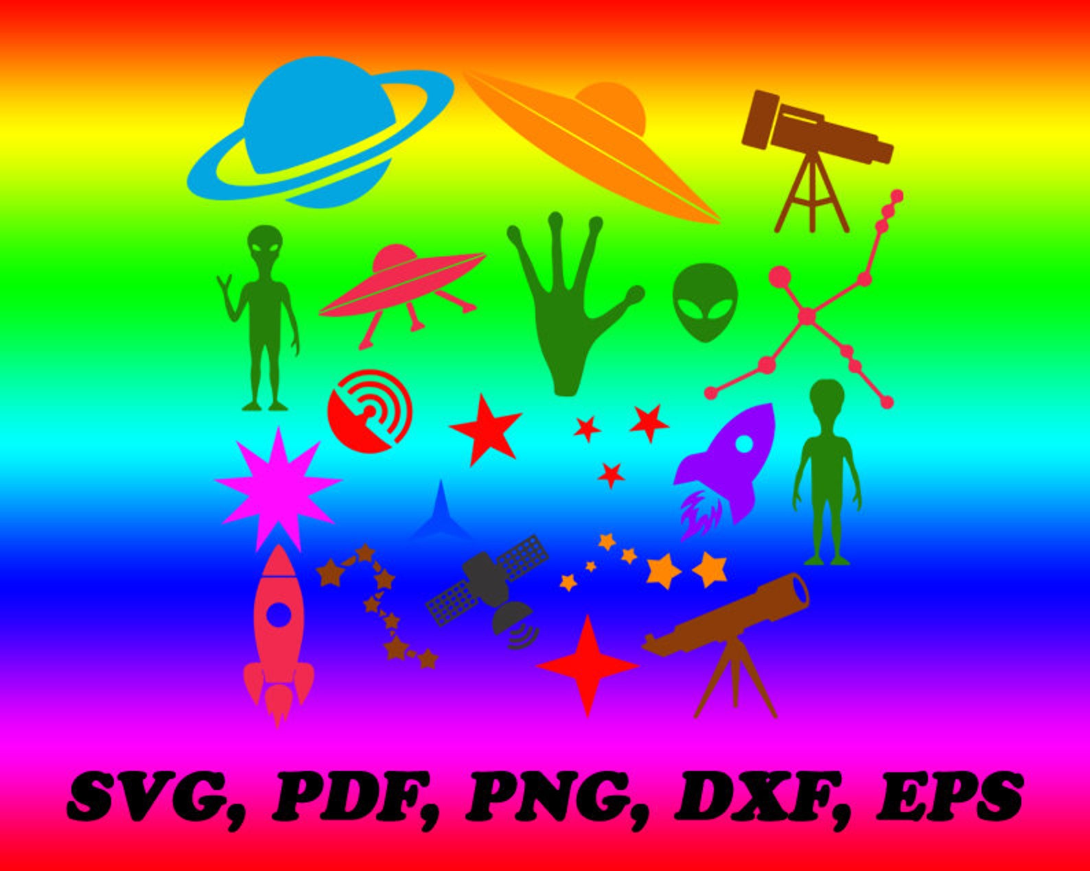 Space svg Space svg file Space clip art Space digital | Etsy