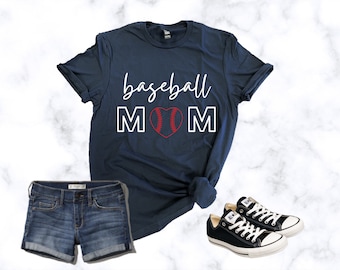Baseball Mom Tee, Baseball Shirt, Baseball Mom Shirts, Fan Shirt, Baseball Tees