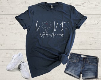 Autism Awareness Shirt, Love Tee, Autism Gift T-Shirt, Unisex Shirt, Autism Mom Tees, Special Ed Teacher