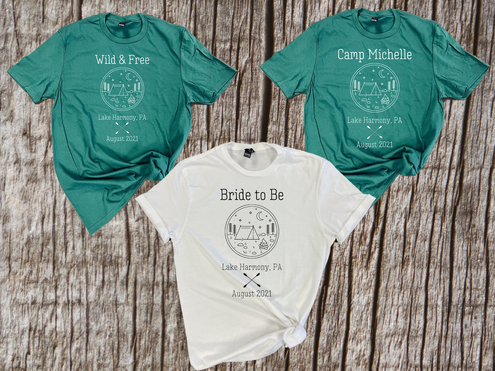 Camp Bachelorette Tees Bachelorette Shirt Camping Shirts Bridal Party