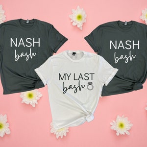 Nash Bash Bachelorette Shirts, Last Bash Bachelorette Tees, Nashville Bachelorette Shirts, Bridal Party Tees