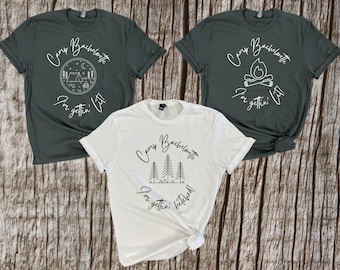 Camp Bachelorette Tees, Bachelorette Shirt, Camping Shirts, Bridal Party Tee, Bachelorette Party Tee, Wild in the Woods
