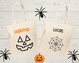 Halloween Tote Bag, Trick or Treat Bag, Personalized Halloween Bag, Halloween Candy Bags, Halloween Gift