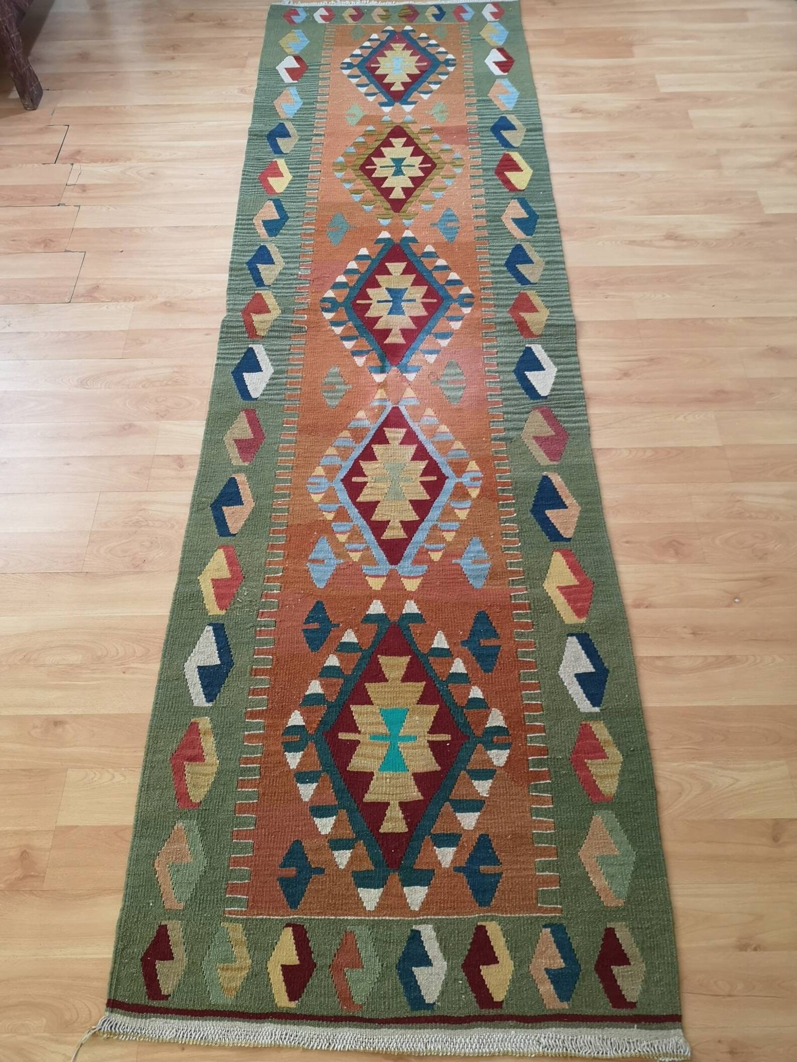 Turkish Long Rug Lenghty Rug Colorful Rug Clean Rug Etsy