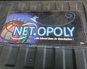 Original Factory 1999 Net.Opoly Board Game Complete Monopoly Netopoly