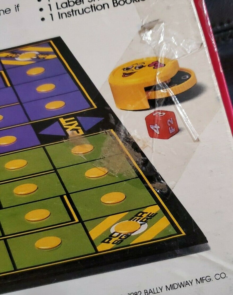 Pacman Board Game 1980s Edition T Ms