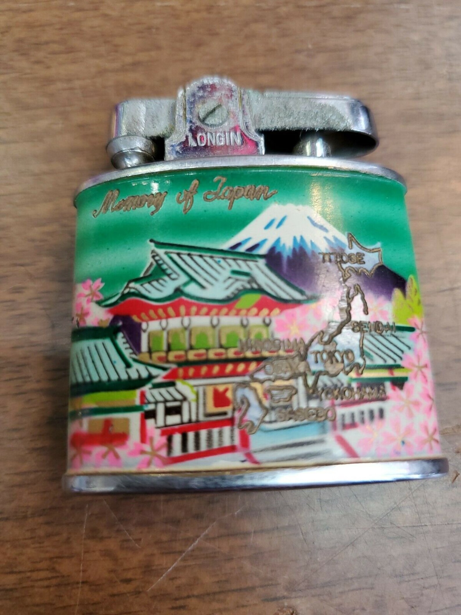 VTG Memory Of Japan Longin Lighter Etsy