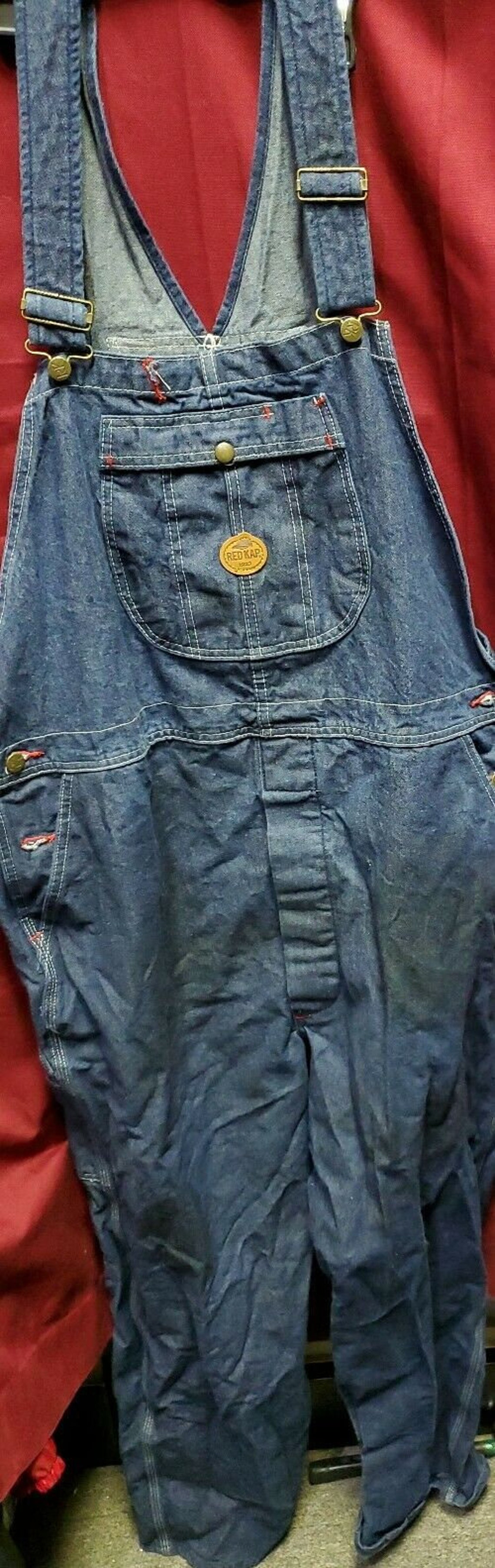 Red Kap Men's Denim Bib Overall Oa1 - Etsy Israel