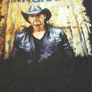 2012 Tim McGraw Brothers Of The Sun Country Music Tour Tour Tour Camicia Xl Jt