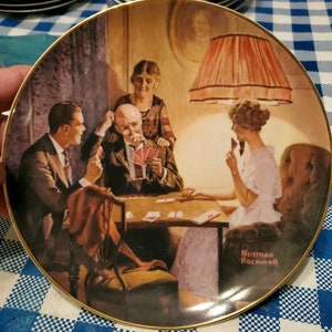 Deze kamer die licht campagne norman rockwell knowles collector plaat q23 maakte
