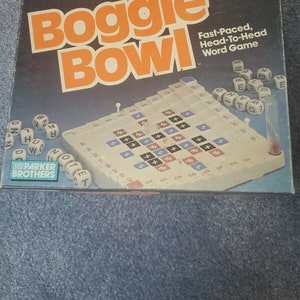 Vintage 1987 Boggle Bowl Word Game 0386 Parker Brothers Family Fun T