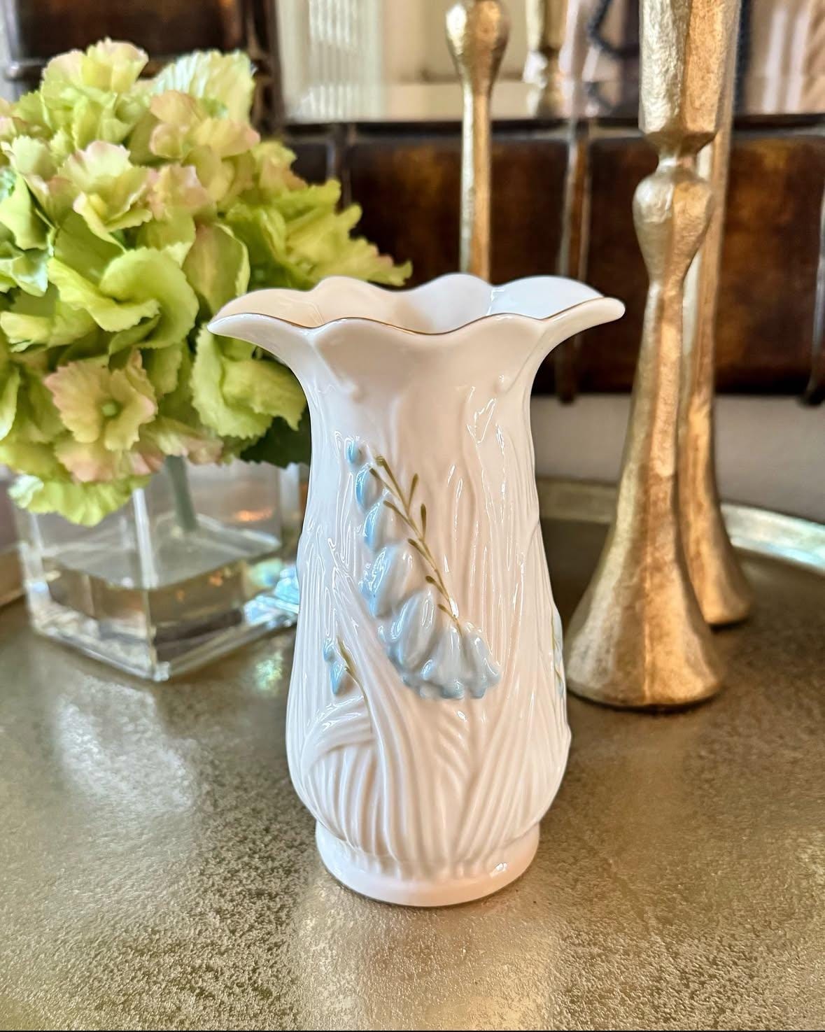 belleek ベリーク 花瓶①アイボリー Belleek Vase - Etsy