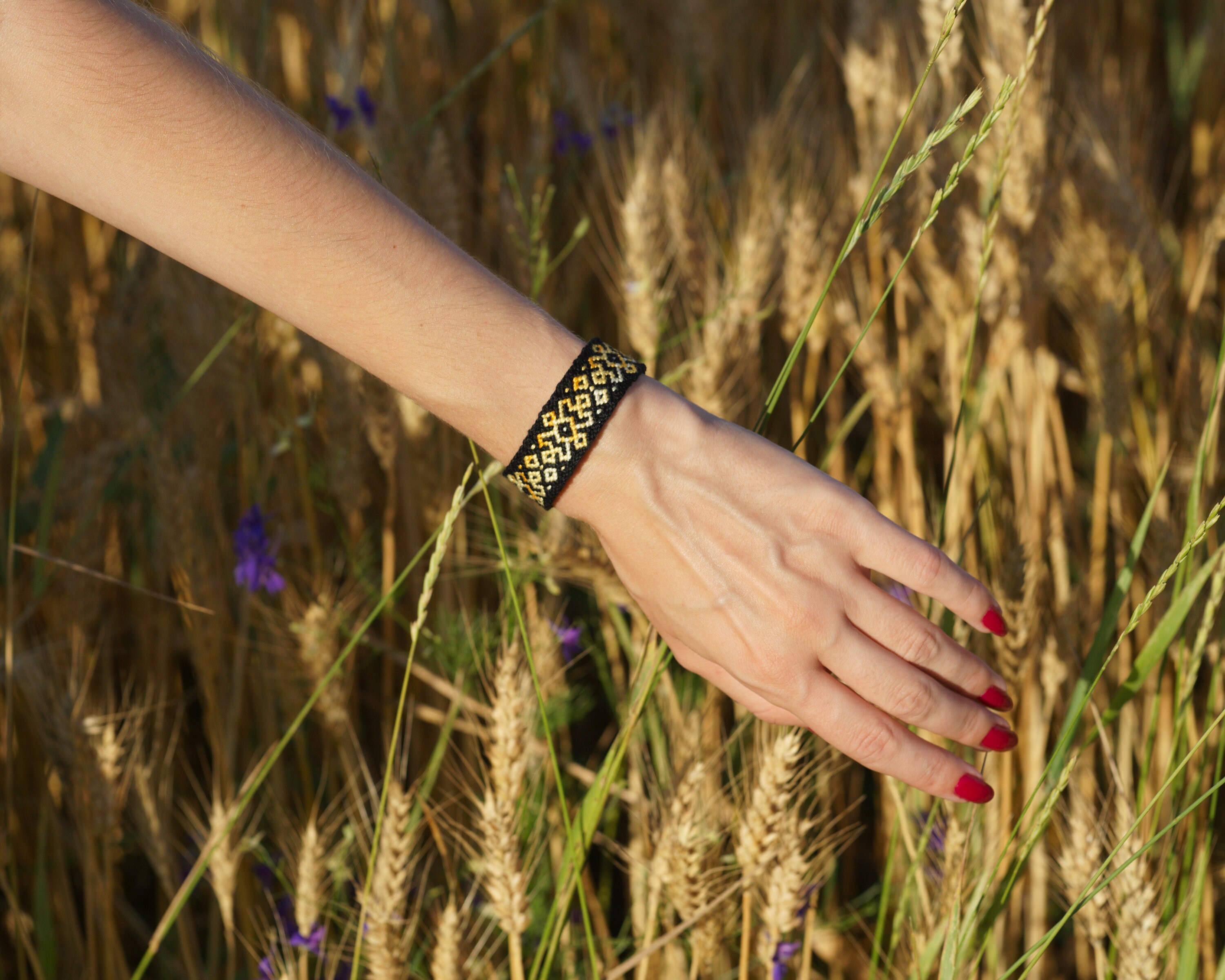 Friendship bracelet Cotton threads bracelet Etsy