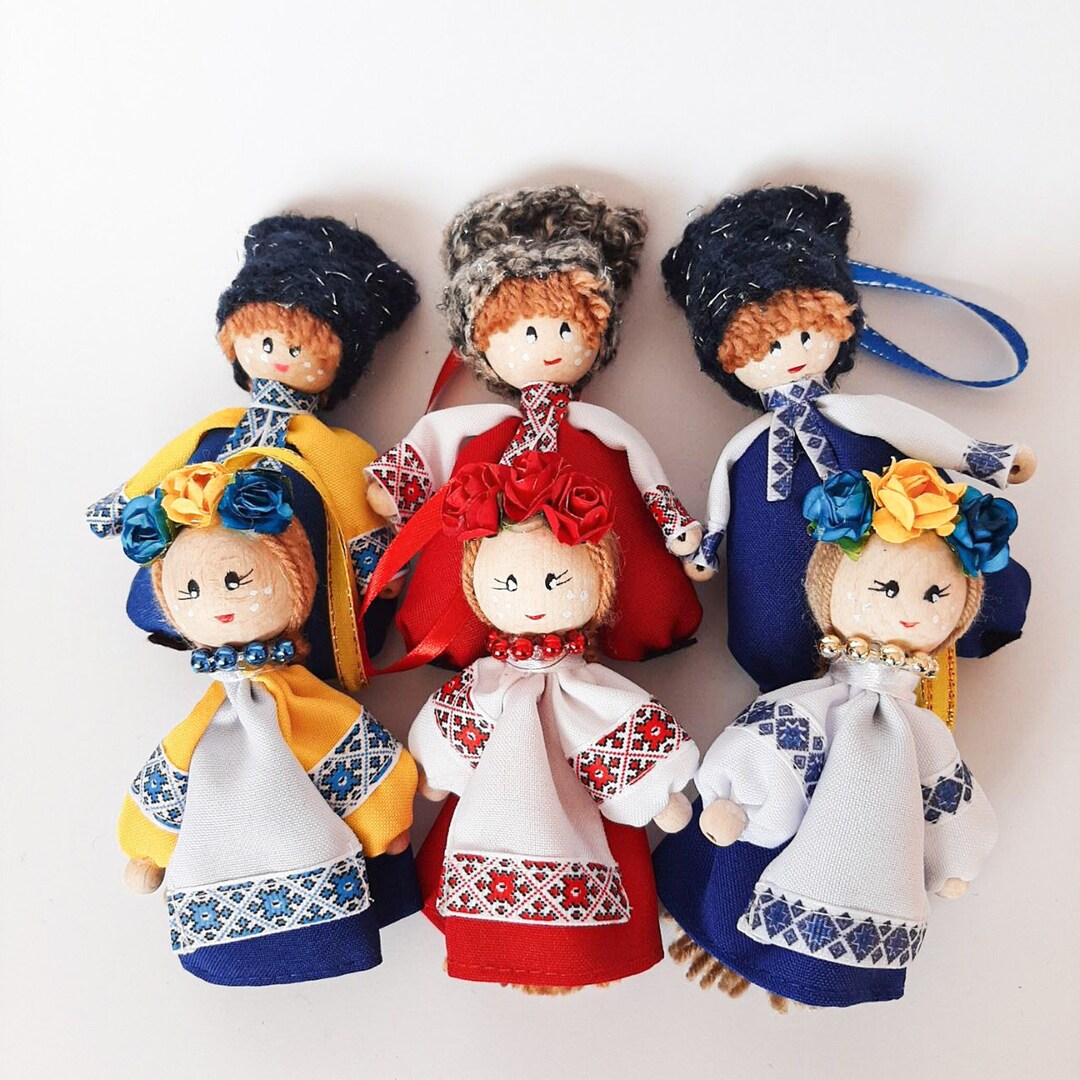 Ukrainian Dolls Handmade Folk Ornaments Ukrainian Holidays Home Decor