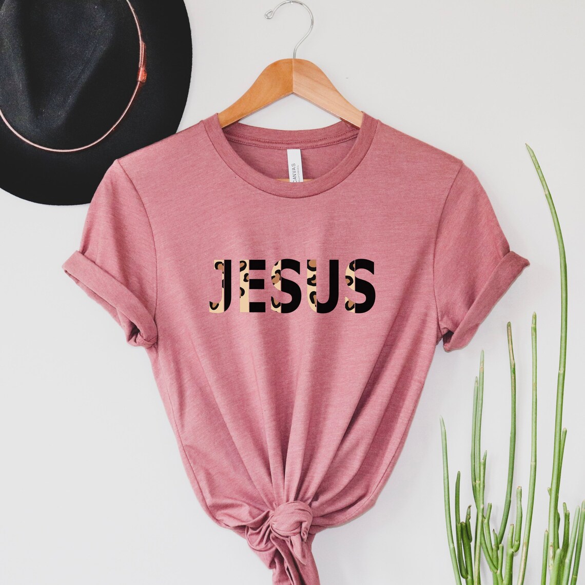 Leopard Jesus Shirt Cute Christian Shirt Women Jesus Tshirt | Etsy