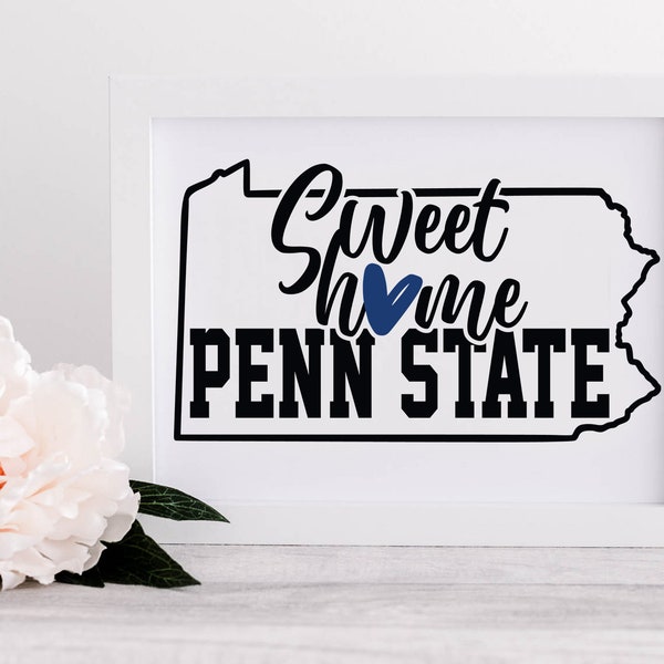 Penn State svg, State of Penn svg, svg Penn, PNG EPS SVG files for cricut, laser cut files