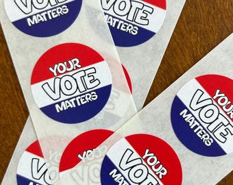 Rouleau d'autocollants pour le vote - Votre vote compte