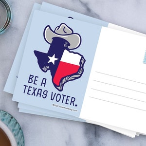 Texas Voter Postcards - Blank 4x6 Voter Postcards