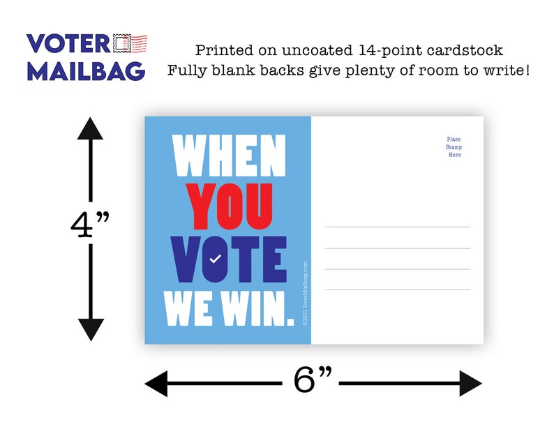 Cartes postales des électeurs - Lorsque vous votez, nous gagnons image 4
