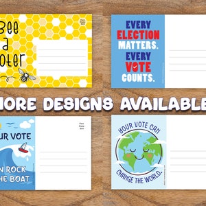 Every Election Matters Voter Postcards Blank 4x6 Voter Postcards image 5