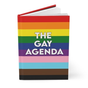 Het Gay Agenda Journal - Blanco LGBTQ+ Pride Hardcover Journal