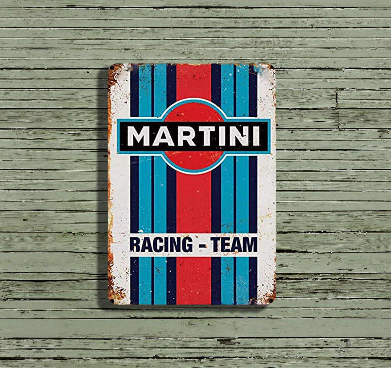 Retro metal tin sign Martini Racing Replica Tin Sign Etsy