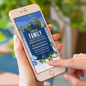Family Reunion E-vite Template: Editable Family Tree Design (Canva)
