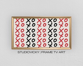 XOXO Frame TV Art per San Valentino / Valentine Frame Tv Art / 4K Frame Tv Art / TV Frame Art / Sfondi per desktop di San Valentino