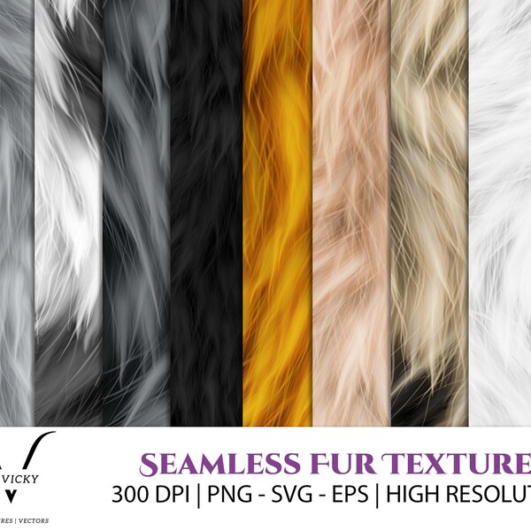 Animal Fur Texture Seamless Pattern Bundle | Digital Download | Seamless Textures