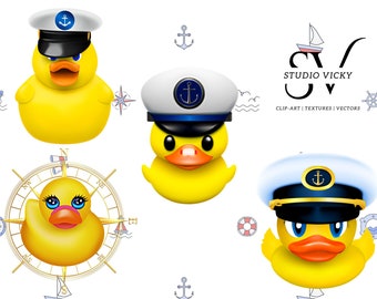 Cruising Ducks Clipart, Rubber Ducks PNG, Cruise Decoration Sublimation Files, Rubber Duck Clipart, Duck Tags, Duck PNG Designs for Crafting