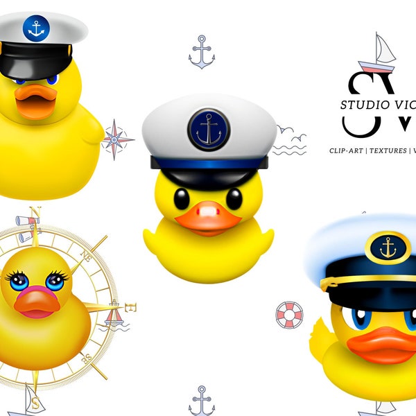 Cruising Ducks Clipart, Rubber Ducks PNG, Cruise Decoration Sublimation Files, Rubber Duck Clipart, Duck Tags, Duck PNG Designs for Crafting