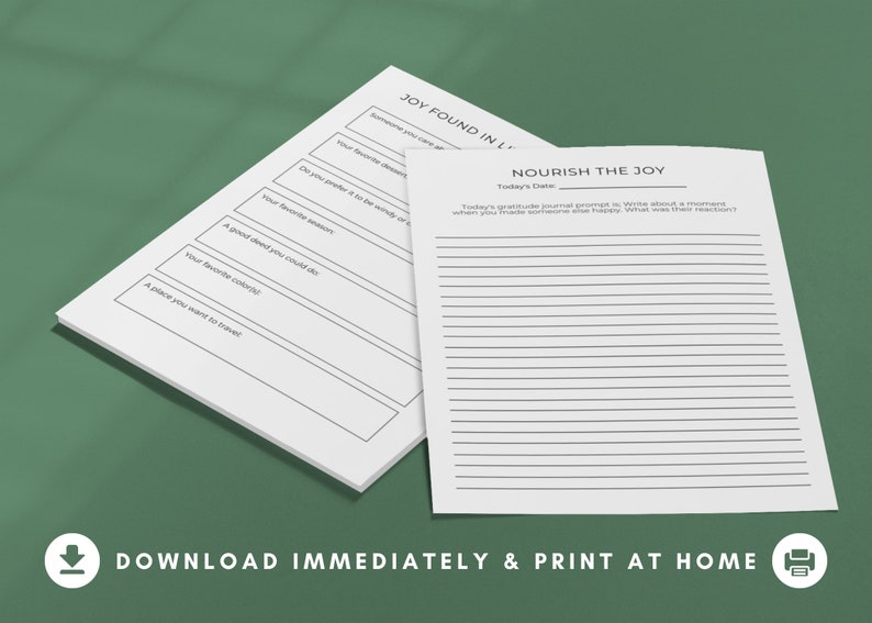 5 Minute Gratitude Journal Printable Digital Gratitude Journal With 5-minute-gratitude-journal-printable-digital-gratitude-journal-with