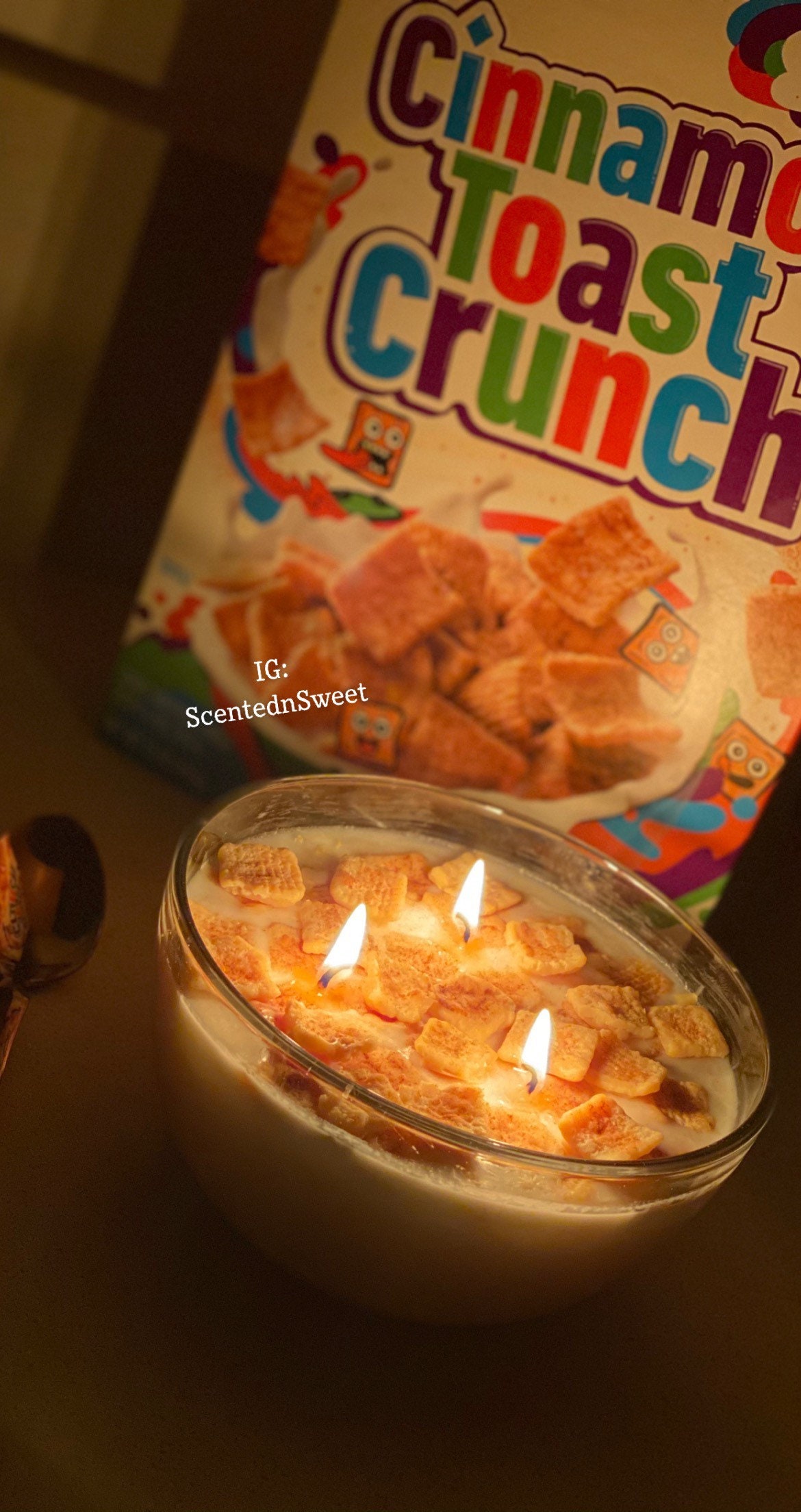 Cinnamon Toast Crunch Cereal Candle Etsy
