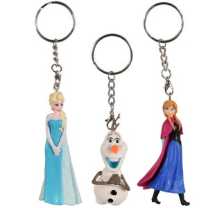 Frozen Cake Toppers - Frozen Key Chains - Frozen Figures - Elsa - Olaf - Frozen Figurines - Cupcake Toppers