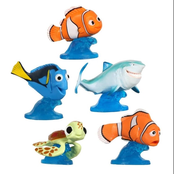 Finding Nemo Cake Toppers - Finding Nemo Characters - Cake Toppers - Cupcake Toppers - Cake Decoration