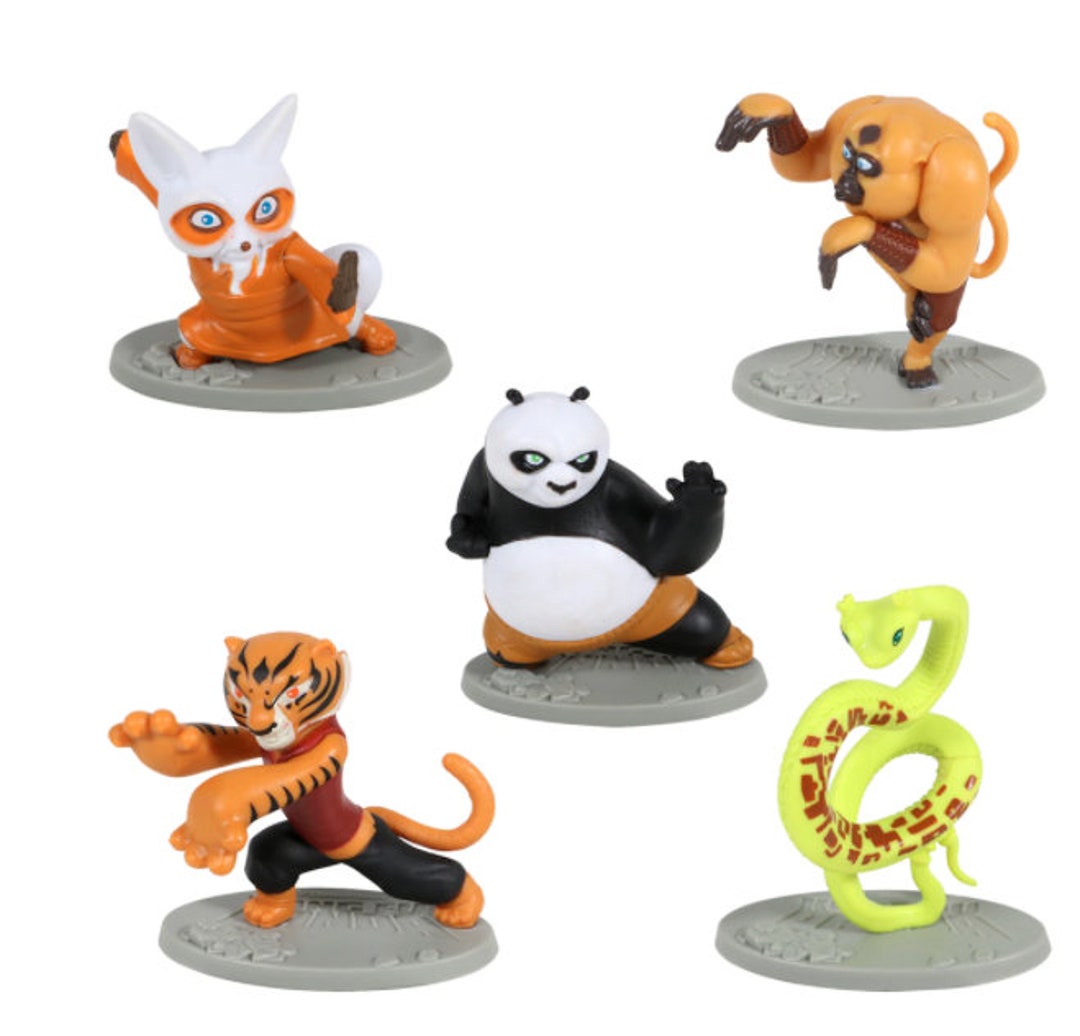 Kung Fu Toppers Kung Fu Panda Characters kung Fu Toys Cake Toppers Cake Decoration Etsy UK