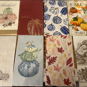 Fall Napkins, Decoupage Napkins, Fall DIY, Flower Napkins, Pumpkin Napkins, Leave Napkins, Hello Autumn, Cheap Napkins