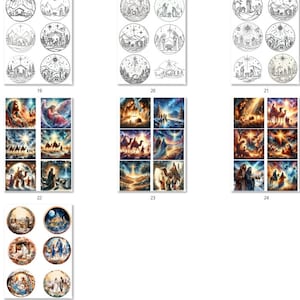 FREE SHIP USA 9.5x13 inches Christmas Rice Paper, Nativity Coaster Rice Paper, Christmas Shell Rice Paper, Nativity Rice Paper 18-25