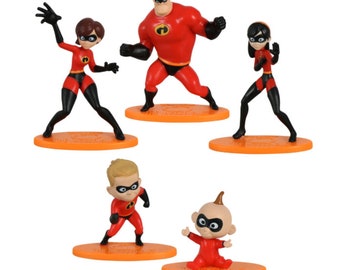 Cake Toppers, Incredibles Cake Toppers, The Incredibles, Cake Topper Toys, Cupcake Toppers