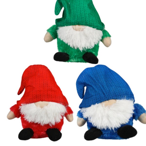 Mini 7 in Christmas Gnomes,  14.5 in Christmas Elves, Christmas Plushies, Customizable Christmas Plushies