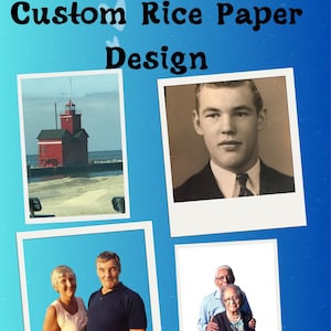 May include: Four images in a collage. The top left image shows a red lighthouse on a sandy beach. The top right image shows a man in a suit and tie. The bottom left image shows a couple standing together. The bottom right image shows an older couple standing together.