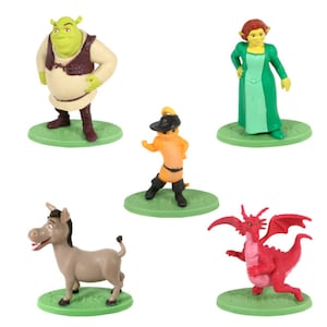 Disney's SHREK III Set of 8 Miniature French Feve Feves Donkey