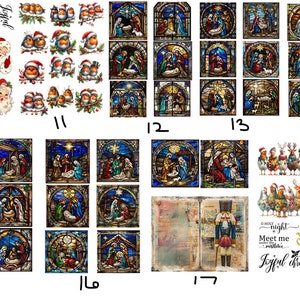 FREE SHIPPING USA 9.5x13 inches Christmas Rice Paper, Coaster Rice Paper, Christmas Shell Rice Paper, Beautiful Rice Paper, Decoupage 10-18