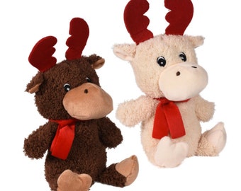 Christmas Moose, Christmas 9 in Moose, White Moose, Personalizable Moose, Chocolate Moose perfect for HTV Personalization