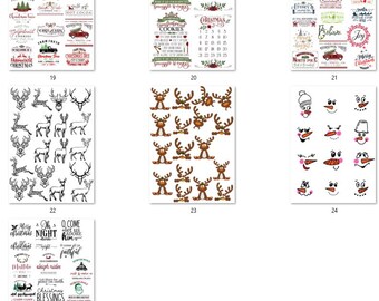 FREE SHIP USA 9.5x13 inches Christmas Rice Paper, Christmas Sayings Rice Paper, Ornament Rice Paper, Christmas Words Rice Paper 19-25